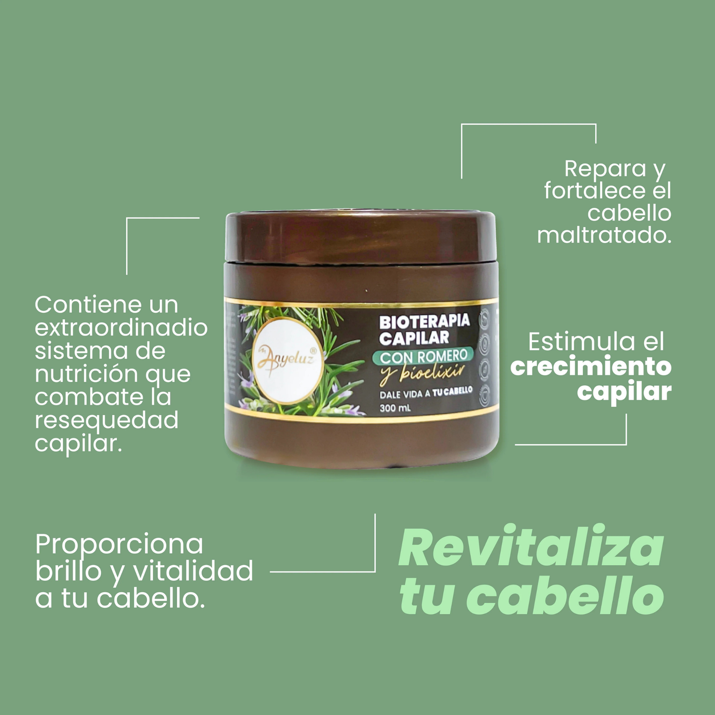 Hair Biotherapy with Rosemary 300 ML