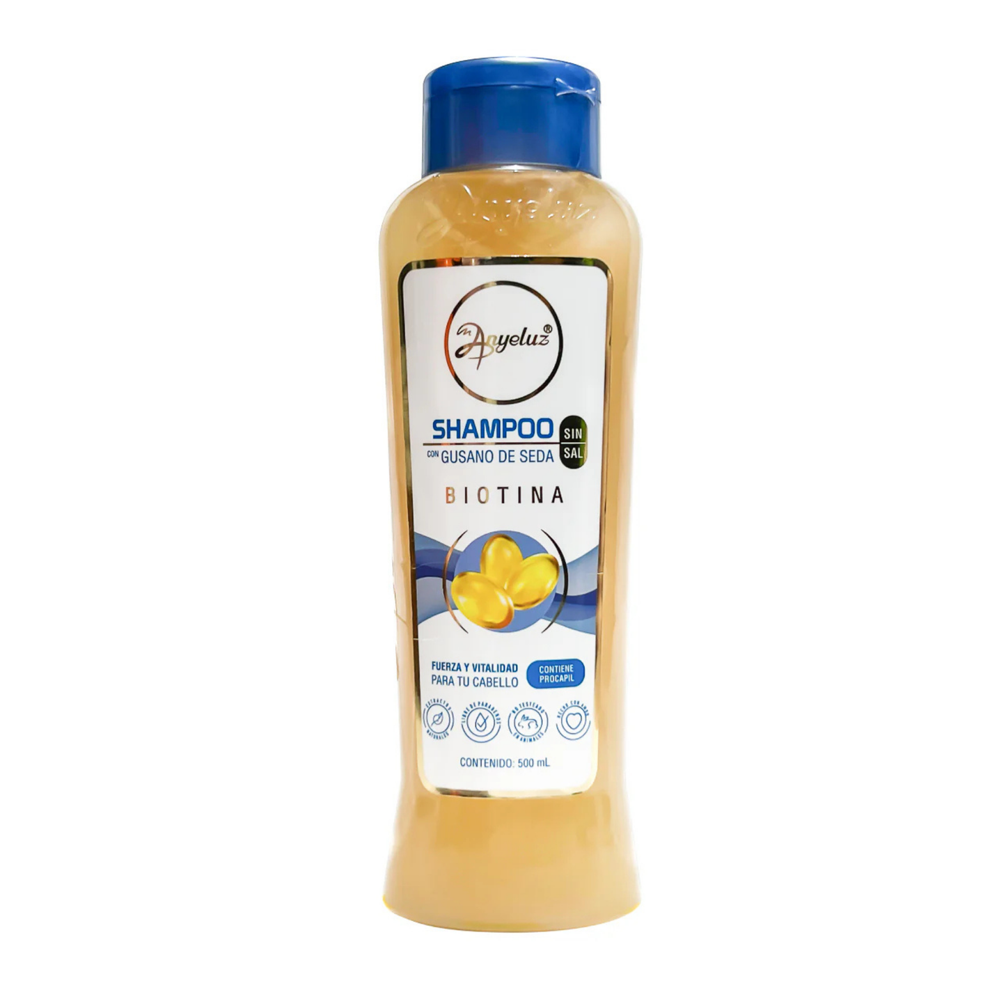 Champú de gusanos de seda 500 ml
