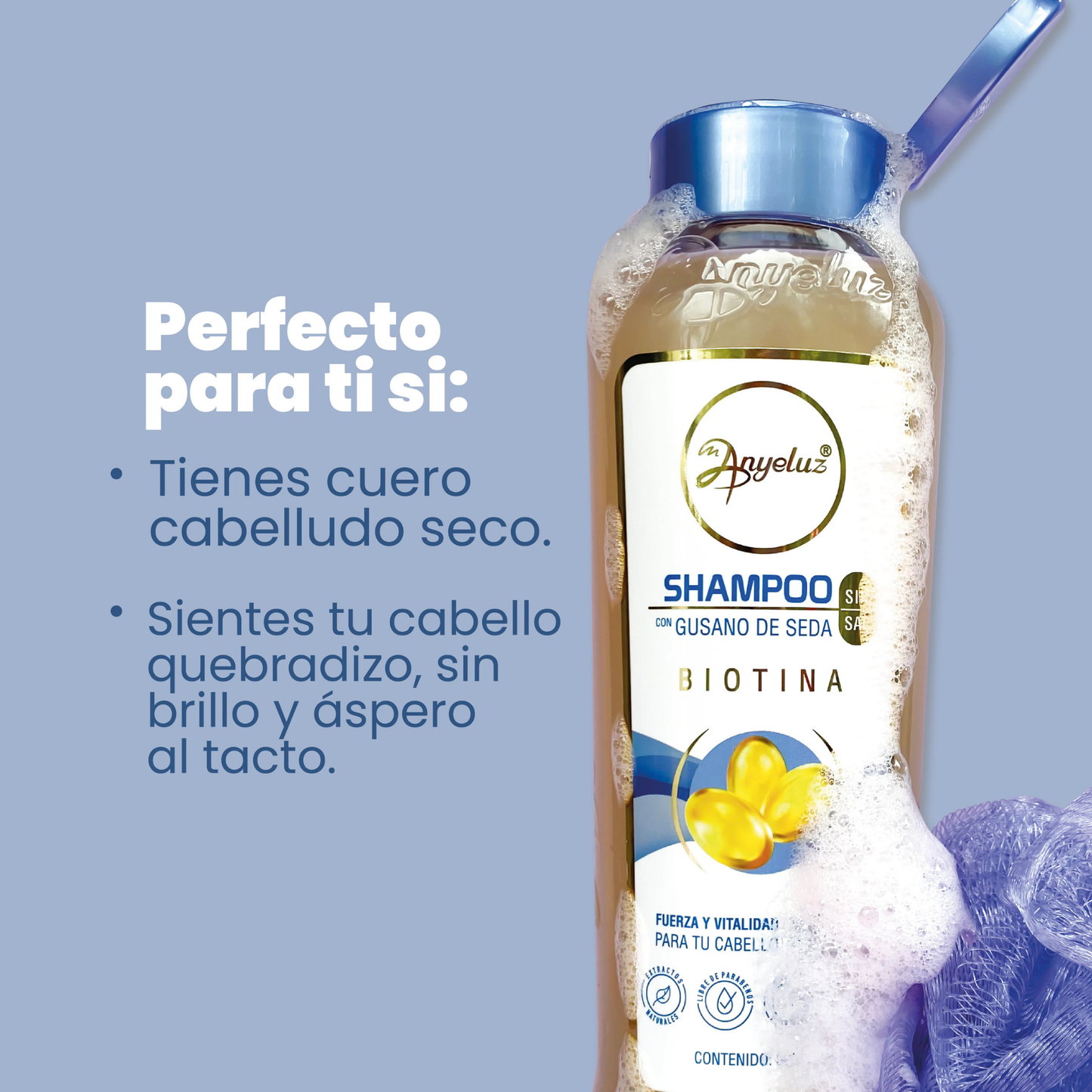 Champú de gusanos de seda 500 ml