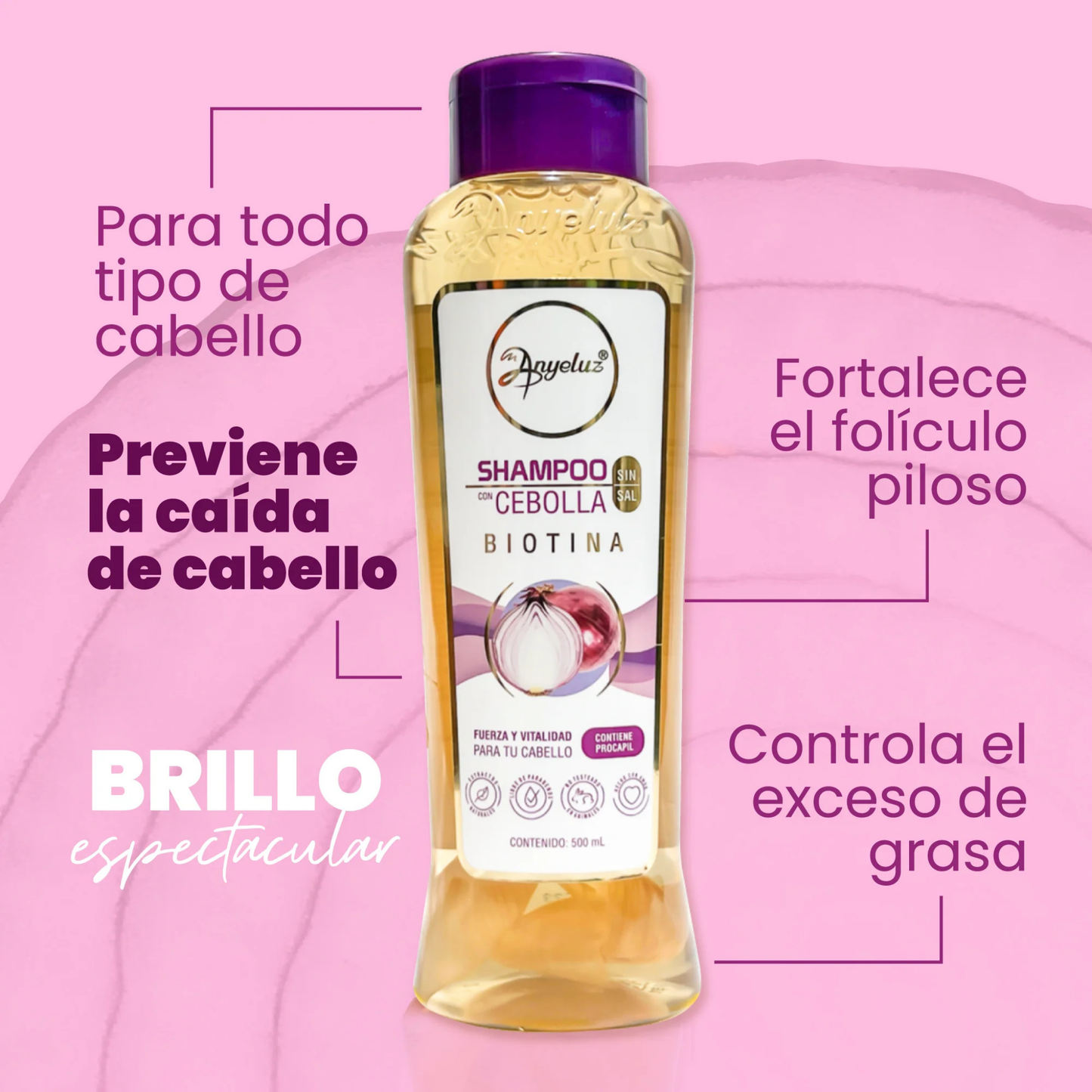 Shampoo with onion 500 ML