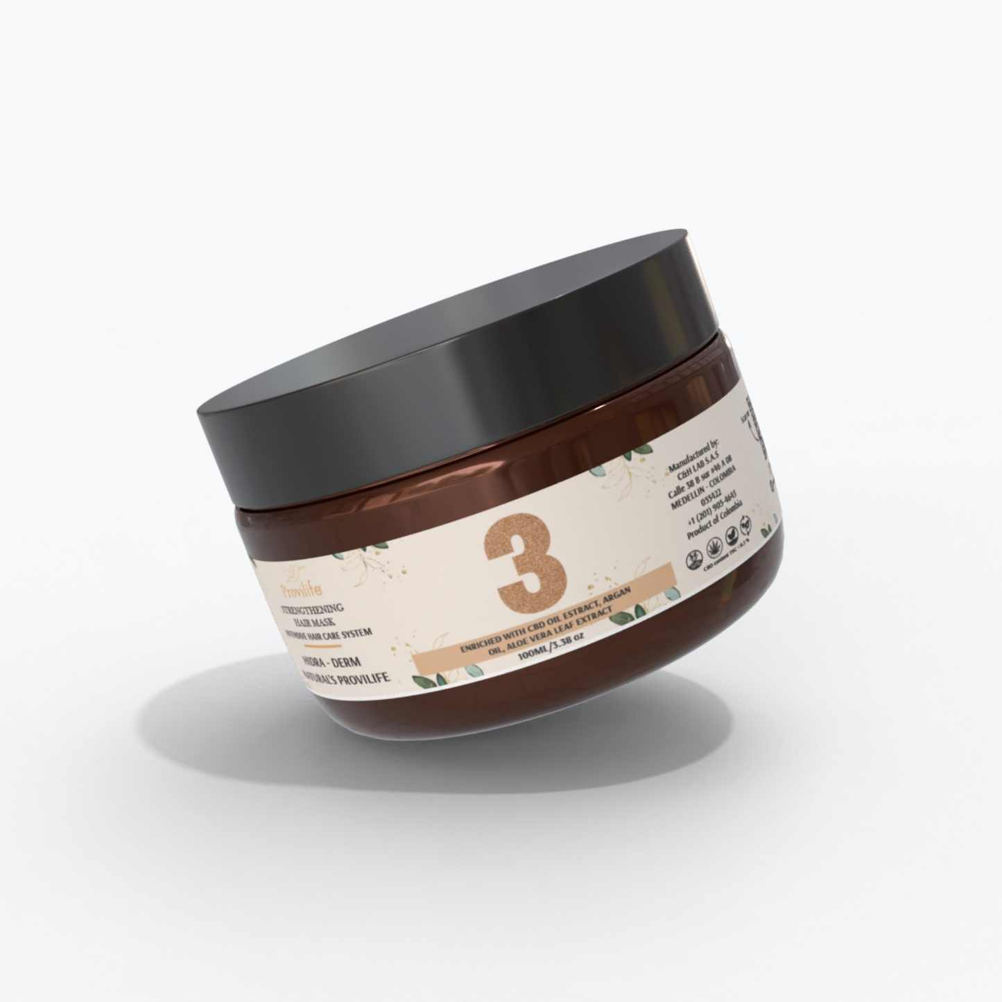 Mascarilla fortalecedora para el cabello Hydra-Derms Naturals Provilife #3