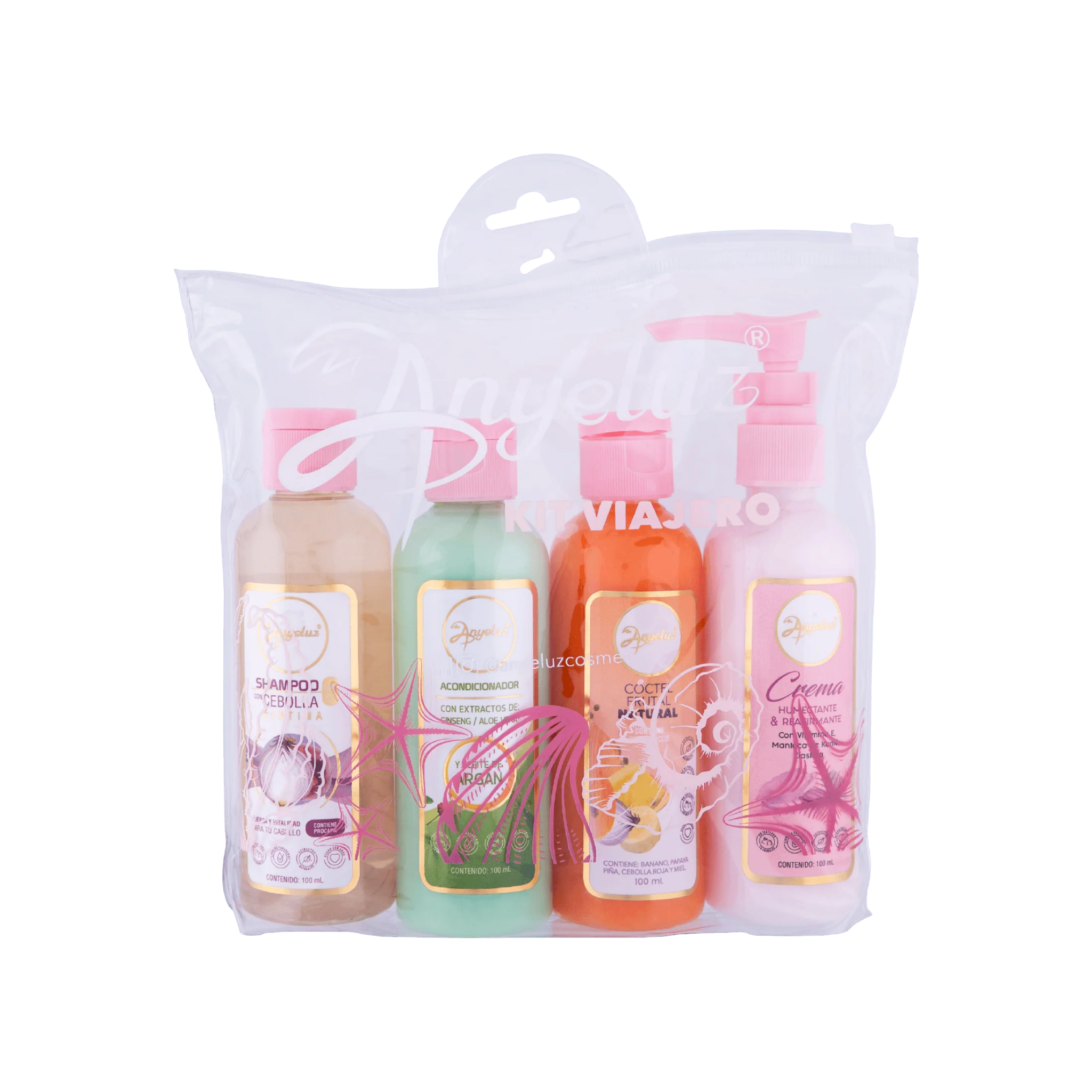 Anyeluz Travel Kit 4 units x 100 ML