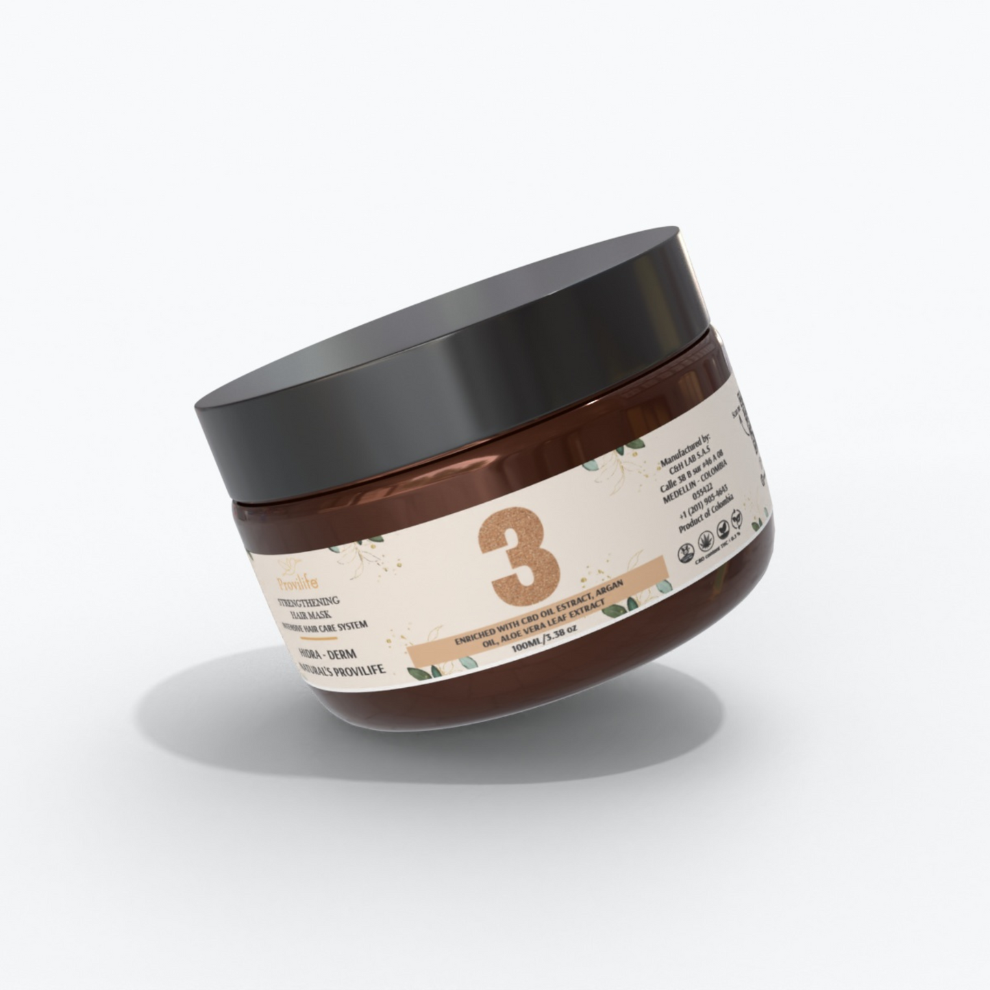 Strengthening Hair Mask Hydra-Derms Naturals Provilife#3